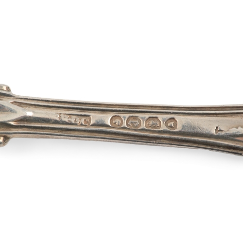 51 - A set of six Victorian silver Queens pattern dessert spoons by Samuel Hayne & Dudley Cater, decorate... 