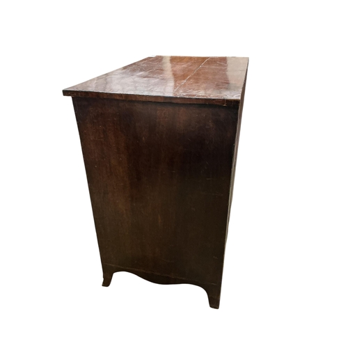 2068 - A George III mahogany chest of drawers, width 88cm, depth 52cm, height 85cm