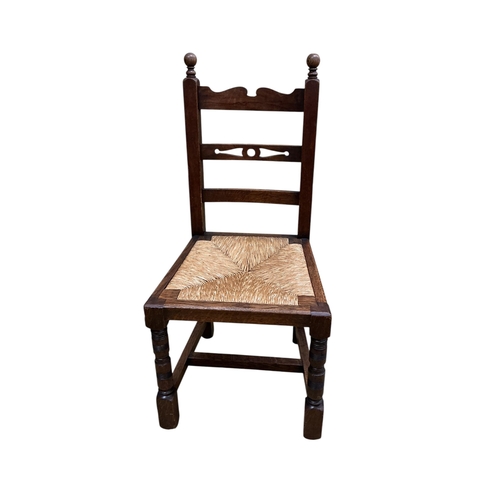 2071 - Four Liberty oak dining chairs, stamped, width 46cm, depth 44cm, height 97cm