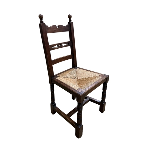 2071 - Four Liberty oak dining chairs, stamped, width 46cm, depth 44cm, height 97cm