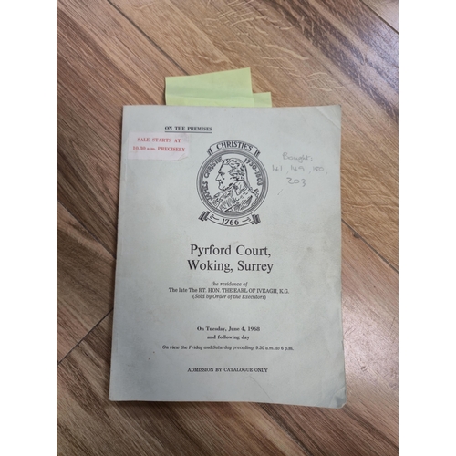 2106 - Two pairs of Queen Anne walnut chairs, (Purchased from Pyrford Court, Woking - house sale Catalogue ... 