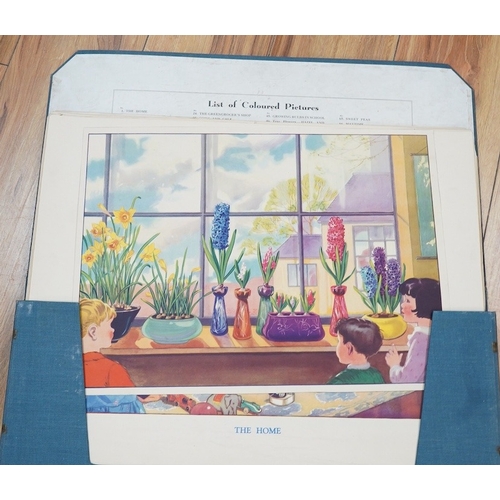 2794 - A Folio of eighty four 1930s colour prints with book illustrations, folio 44 x 55cm