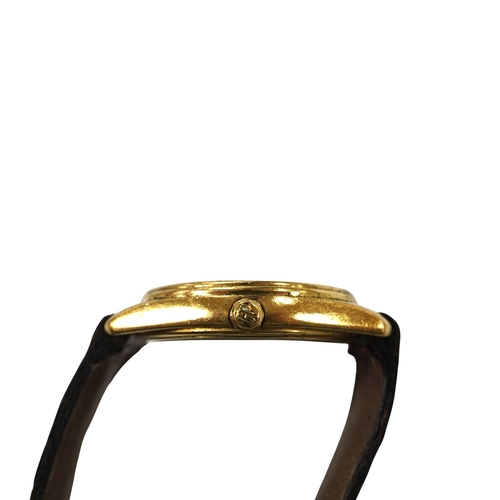 2903 - A gentleman's 1980's 18k gold Girard Perregaux Equation Terre quartz wrist watch, with Roman dial, s... 