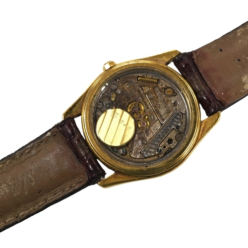 2903 - A gentleman's 1980's 18k gold Girard Perregaux Equation Terre quartz wrist watch, with Roman dial, s... 