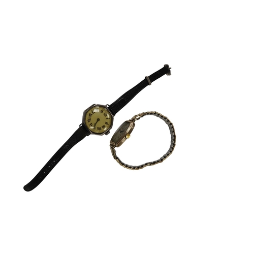 2990 - A lady's 9ct gold Rolex manual wind wrist watch, with Arabic dial and Prima movement, case back numb... 