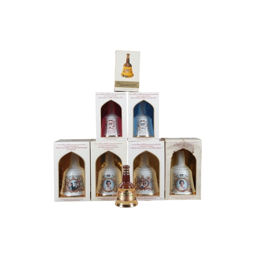 317 - Bell's Old Scotch Whisky, Royal Commemorative Ceramic Decanters, comprising seven various issues inc... 