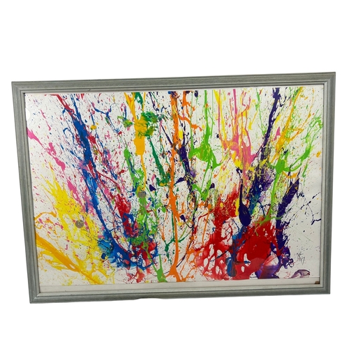 122 - Linda King (British, b.1958) Take Off

Acrylic on board, 90 × 65 cm
Signed

A vibrant abstract compo... 