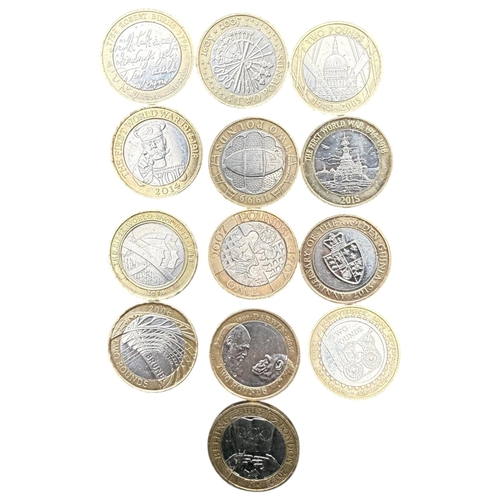 119 - Collection of Commemorative UK £2 Coins (13)

A mixed group of UK commemorative £2 coins, comprising... 