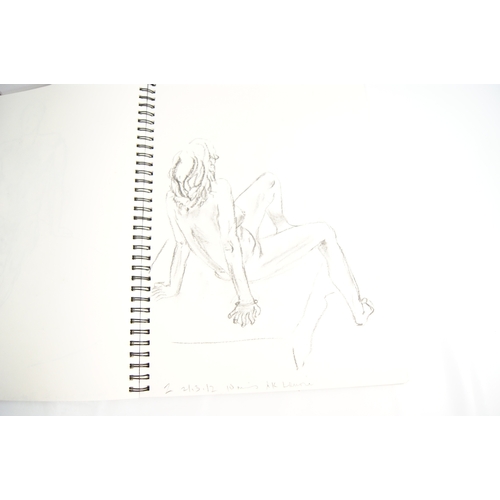 115 - Two Sketchbooks of Life Drawing Studies by Linda King (British, b. 1958)A pair of sketchbooks cont... 