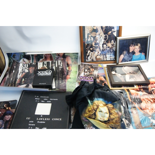 120 - A Collection of Xena: Warrior Princess Memorabilia featuring Autographed Prints and 2008 London Conv... 
