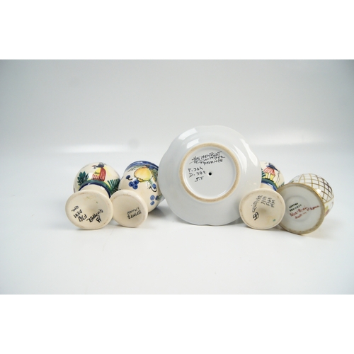 72 - A Collection of French and Continental Hand-Painted Ceramic Egg CupsA collection of hand-painted c... 