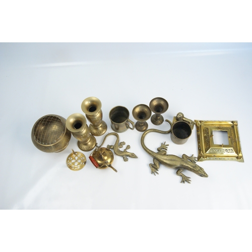 84 - An Assortment of Vintage Southeast Asian Engraved BrasswareAn assortment of vintage decorative bra... 