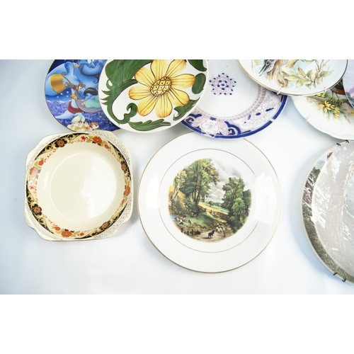 95 - A Collection of Decorative Ceramic Cabinet Plates and a Shallow BowlA collection of decorative cer... 