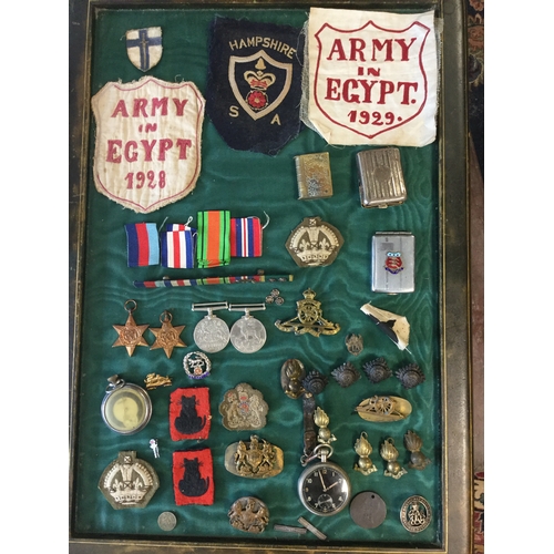 27 - Medals: A group of four WW2 medals,
including 1939-45 medal, Defence medal, France, Germany star and... 