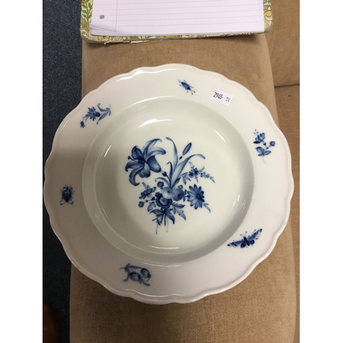 130 - A mixed lot of china,
including Meissen bowl painted with flowers and insects, Worcester vase etc -