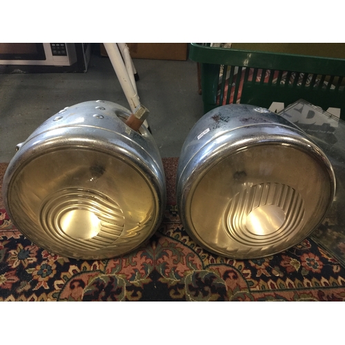 420 - A pair of large Lucas vehicle lights -