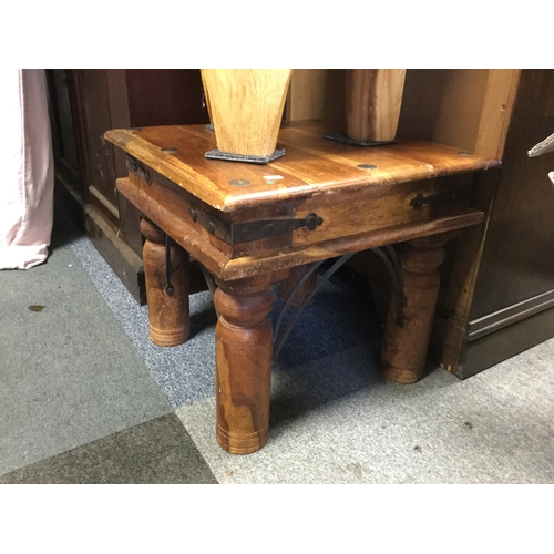 392 - A Mexican Corona pine occasional table -