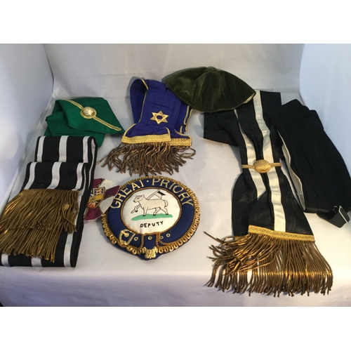 26 - Of Masonic Interest: 
A quantity of items, to include collars, jewel etc., including Eagle collar, e... 