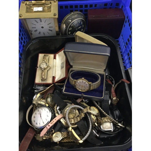 12 - A quantity of assorted watches, 
including Oris pocket watch, lady's Smiths, gent's Rotary etc., and... 