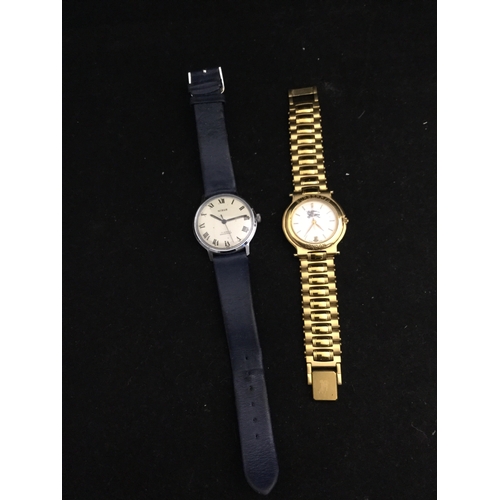 55 - A Gent's Burberry wristwatch 
and a Nisus wristwatch (2) -