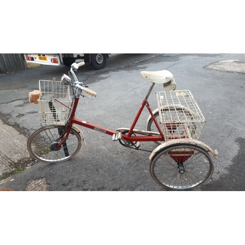 394 - A Pashley Picador tricycle, 
with basket -