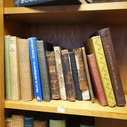 182 - A shelf of books, 
including early 19th century Latin volume, fiction and history and a small select... 