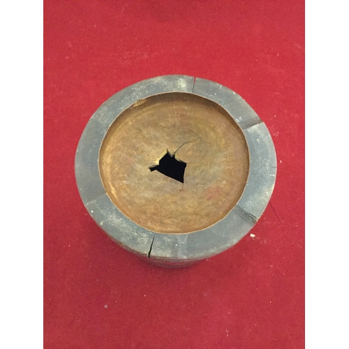 86 - A Chinese bamboo brush pot, 
with traditional carved decoration -