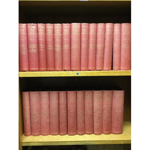 189 - A 25 volume set 
of the Works of Robert Louis Stevenson, Swanston Edition -