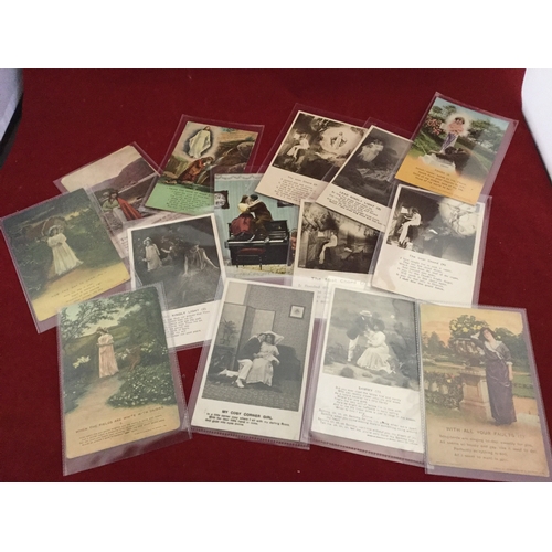 215 - Postcards: Approximately 40 Bamforth 
postcards -