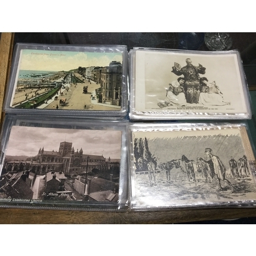 219 - Postcards: A quantity of loose cards, 
including topographical, portrait, greetings, some Bamforths ... 