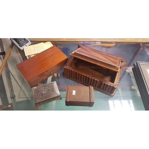 230 - A group of assorted boxes, 
some with secret mechanisms -