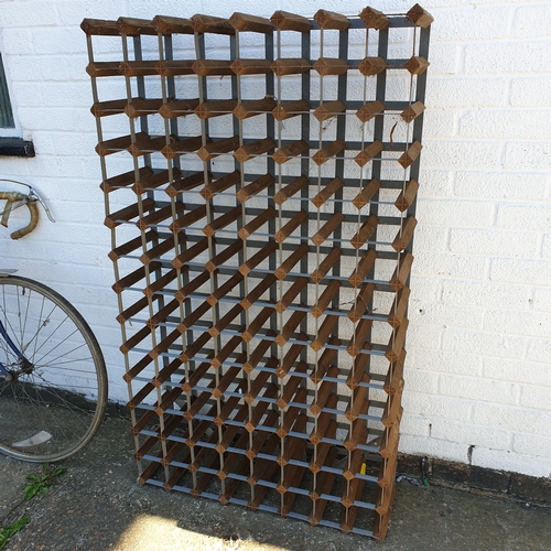 233 - A 112 bottle wine rack -