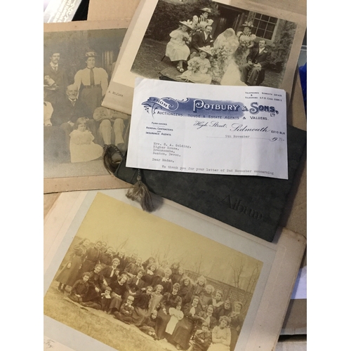 235 - A collection of photographs and ephemera, 
mostly relating to the Chawner & Golding families, believ... 