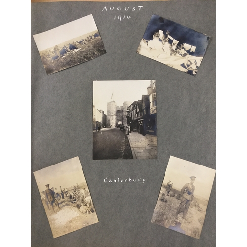 243 - A WWI period album, 
detailing Lt Col N E Cutlers war, and another album from the same period -