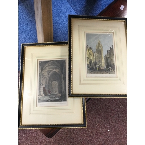 117 - A 19th century coaching scene, together with a mixed lot of prints -