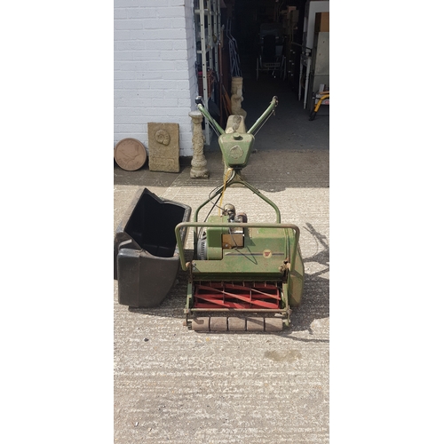 348 - A Webb 17 petrol lawn mower -