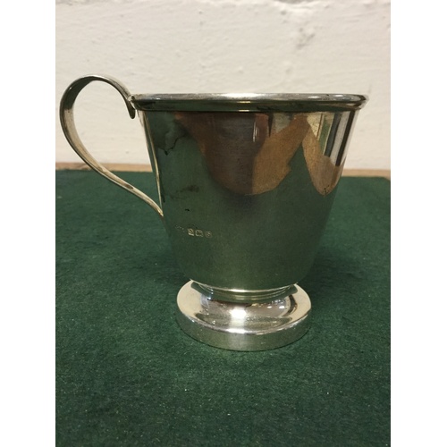 2 - A silver christening mug, Birmingham 1917 -