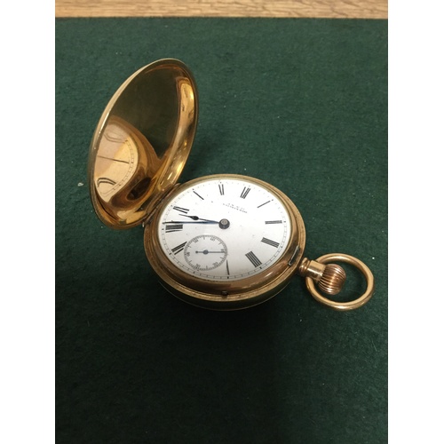 26 - A Waltham pocket watch, the dial signed AWW Co. Waltham Mass, with Roman markers and subsidiary dial... 