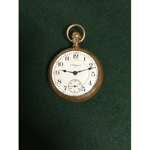 59 - An Elgin open faced pocket watch -