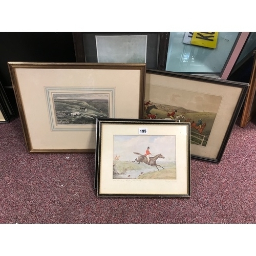 187 - A group of sporting prints, to include Fox Hunting, after Alken and others -