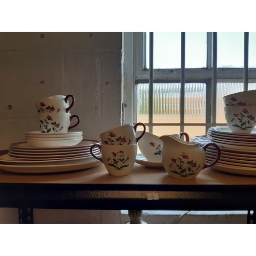 181 - A Wedgwood Mayfield pattern part tea and dinner service -