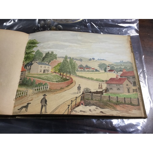 196 - An interesting early 20th century artists sketch book, containing marine studies, interior scenes et... 