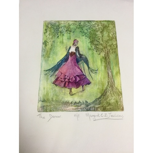 199 - Margaret E Z Levinson, 20th Century - 
Assorted unframed works, including prints of local scenes -