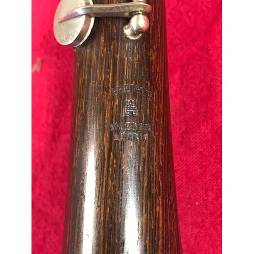 282 - A rosewood oboe, by Trebert, Paris -