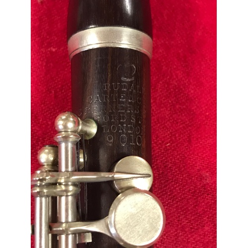 286 - A rosewood piccolo flute, by Rudall Carte & Co, London -