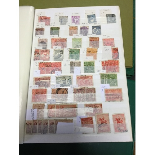 305 - Stamps: Four stockbooks, including GB and regionals, commonwealth etc -