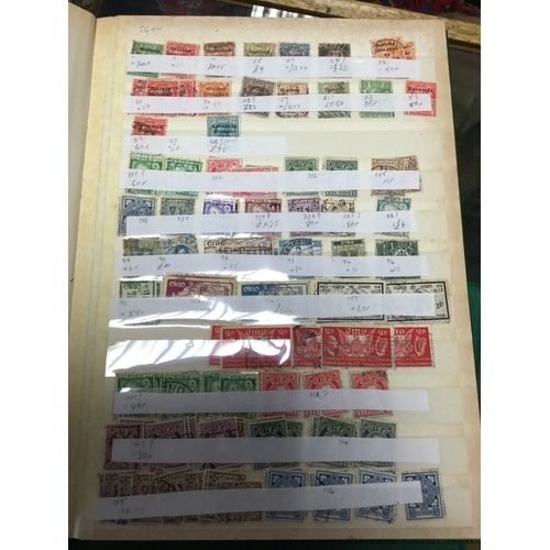 305 - Stamps: Four stockbooks, including GB and regionals, commonwealth etc -