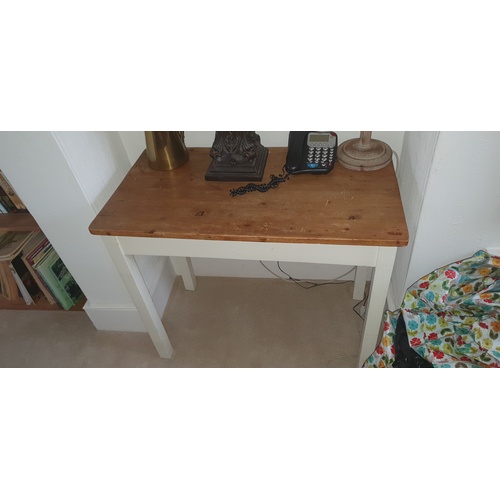 330 - A painted pine side table -