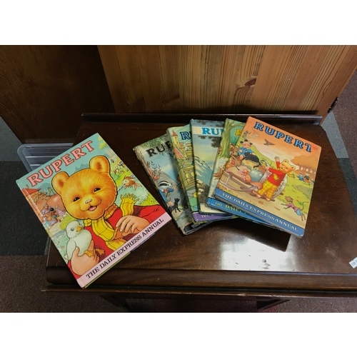 208 - Six vintage Rupert annuals -