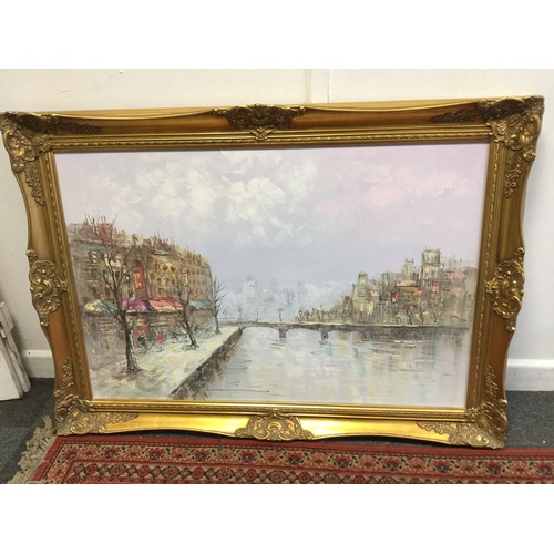 205A - 20th Century Continental School - Parisian scene, apparently unsigned, oil on canvas -